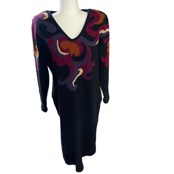 Vintage Outlander Sweater Dress Womens Size 1 36/38 Lambswool Angora Rabbit Hair - Picture 1 of 10